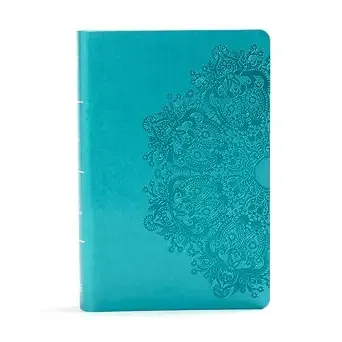 KJV Large Print Personal Size Reference Bible-Teal Leathertouch Indexed
