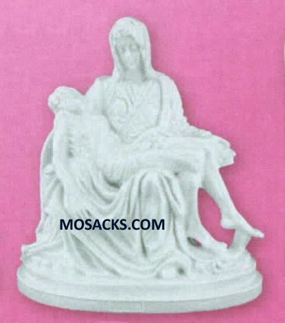Pieta 4 Inch White Plastic Statue 185-2329W Pieta 4 Inch White Plastic Statue 185-2329W