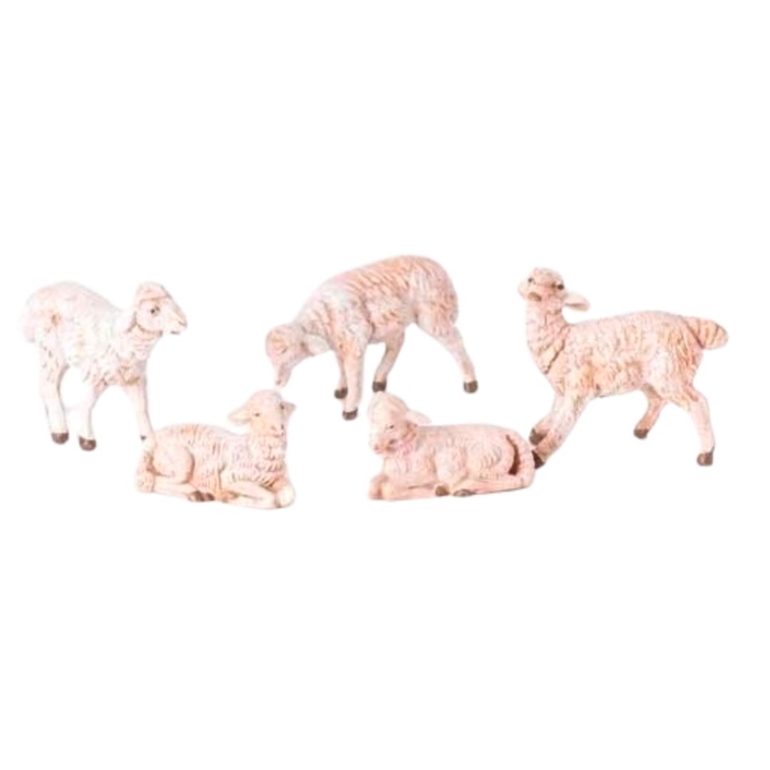 Fontanini 5 Inch White Sheep 5 Piece Set72539