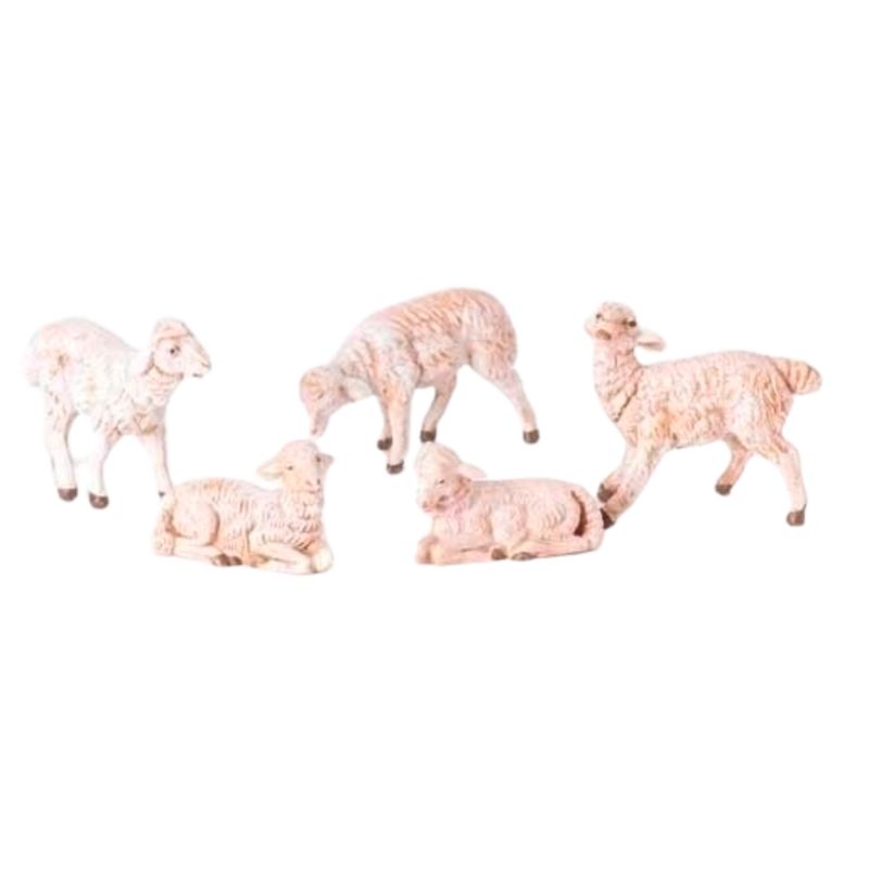 Fontanini 5 Inch White Sheep 5 Piece Set72539