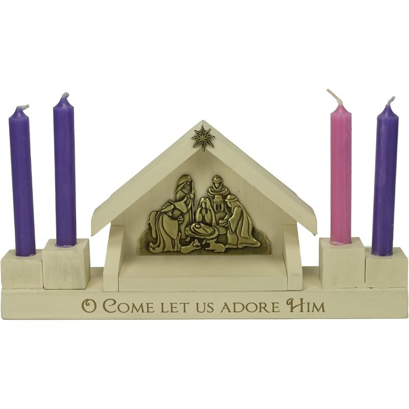 Mini Nativity Advent Candle Holder - AD148