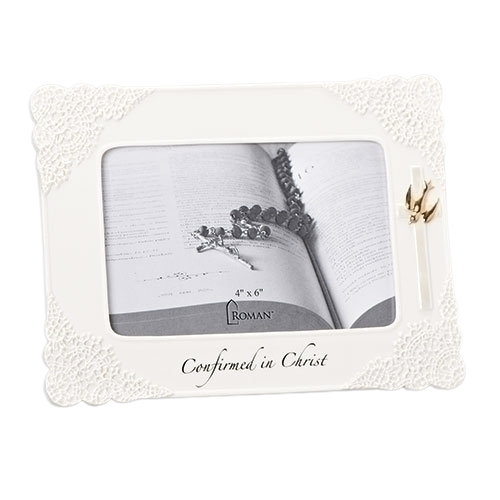 Porcelain Confirmation Frame for 4" x 6" photo 11240