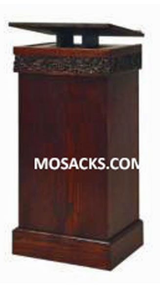 Church Furnishings W Brand Wooden Lectern with Grape Band and one inside shelf 40-336