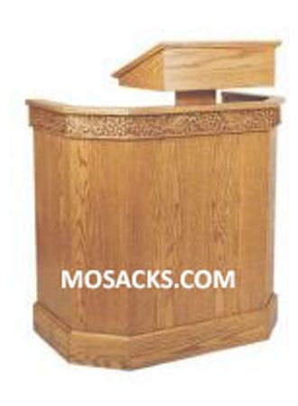 Church Furniture Pulpit Wooden Grape Band with One Shelf and Adjustable Book Rest 40-368