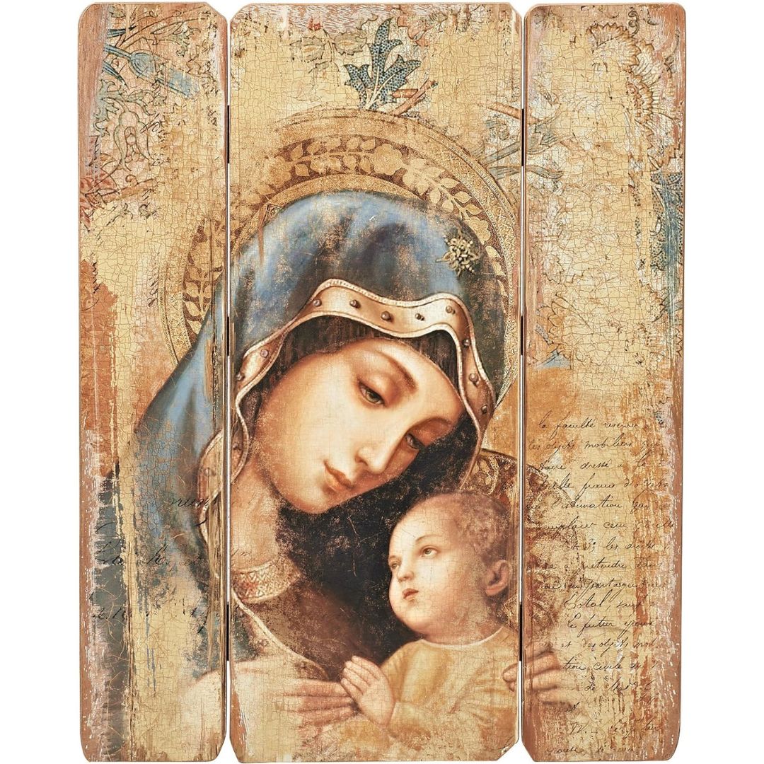 Joseph's Studio Renaissance Collection Madonna And Child Decorative Panel 26" H 20-44557