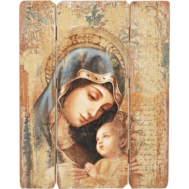 Joseph's Studio Renaissance Collection Madonna And Child Decorative Panel 26" H 20-44557