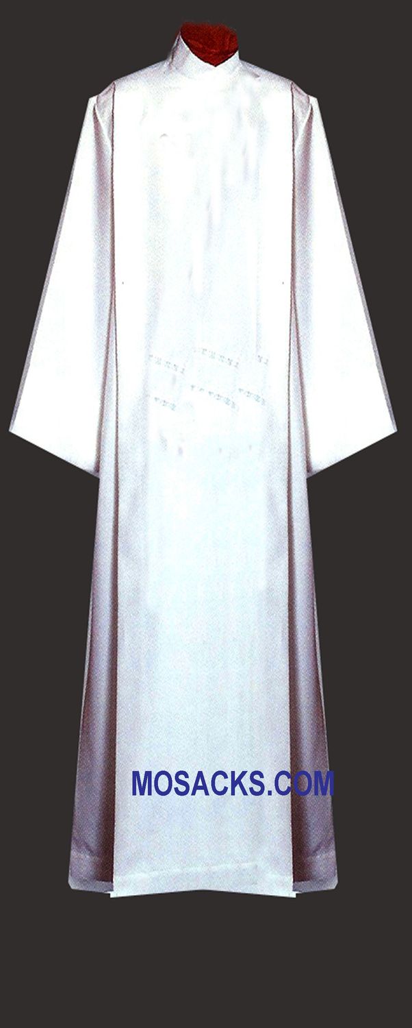 Beau Veste Front Wrap Alb #822 in Poly/Rayon