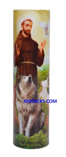 Saint Francis LED Candle C-8008