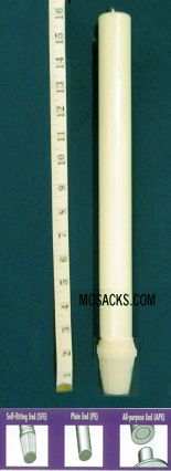 Long-Burning 100% Beeswax Altar Candle Short 3's SFE, 7/8" x 16"
