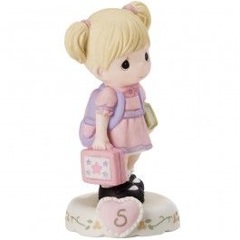 Precious Moments Growing In Grace Age 5 Blonde Girl Figurine -152011