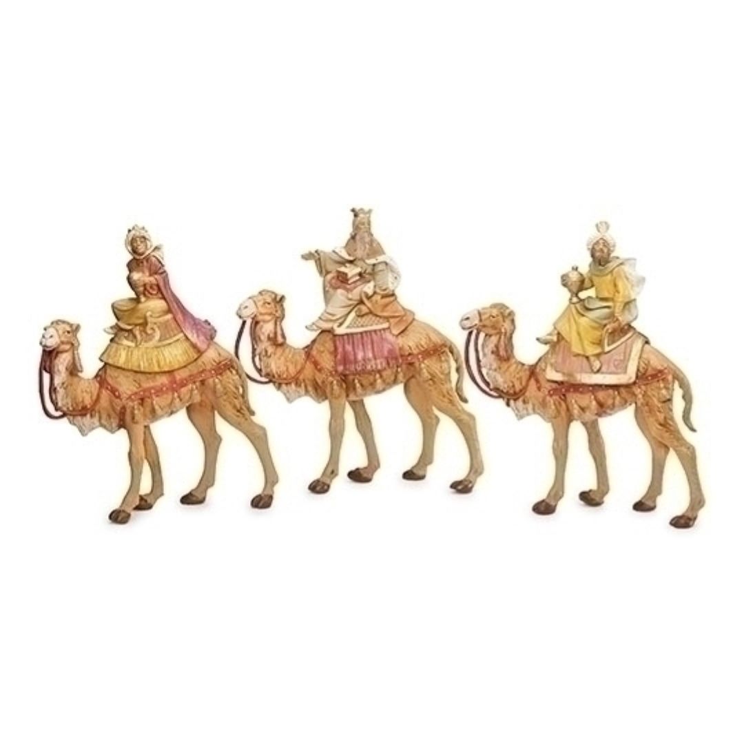 Fontanini Heirloom Nativity 7.5" scale Three Kings On Camels-51814,  Fontanini Nativity