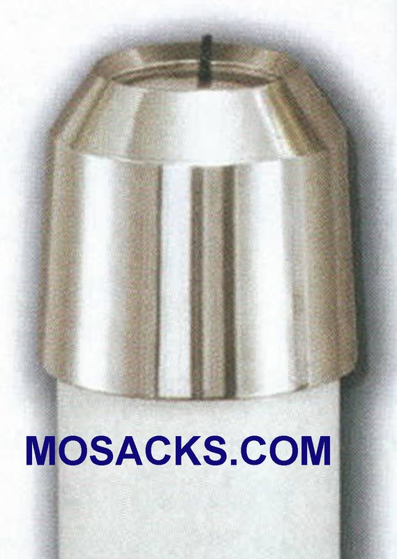 Economy Universal Nickel Plate Candle Burner fits 1-15/32, 1-1/2" candle-03805NP