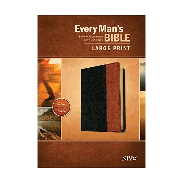 Tyndale Every Man's Bible-NLT-Large Print Brown and Tan 9781496407672