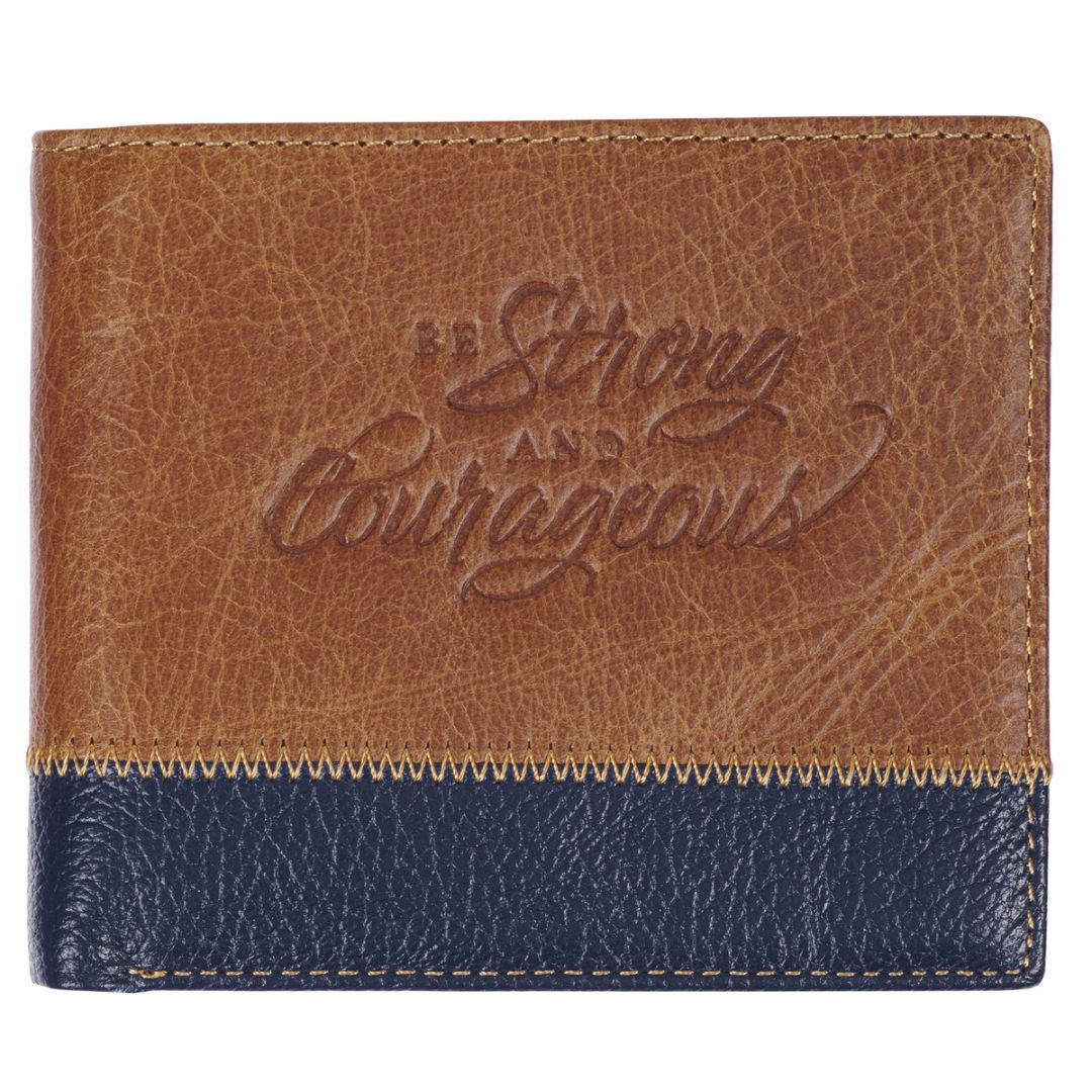 Strong and Courageous Leather Wallet Strong and Courageous Leather Wallet - WT205