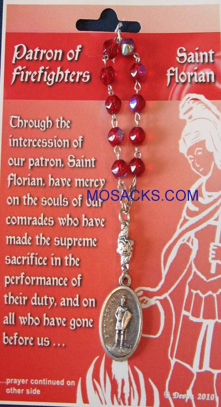 Firefighters, St. Florian One Decade Rosary, 08022FLO