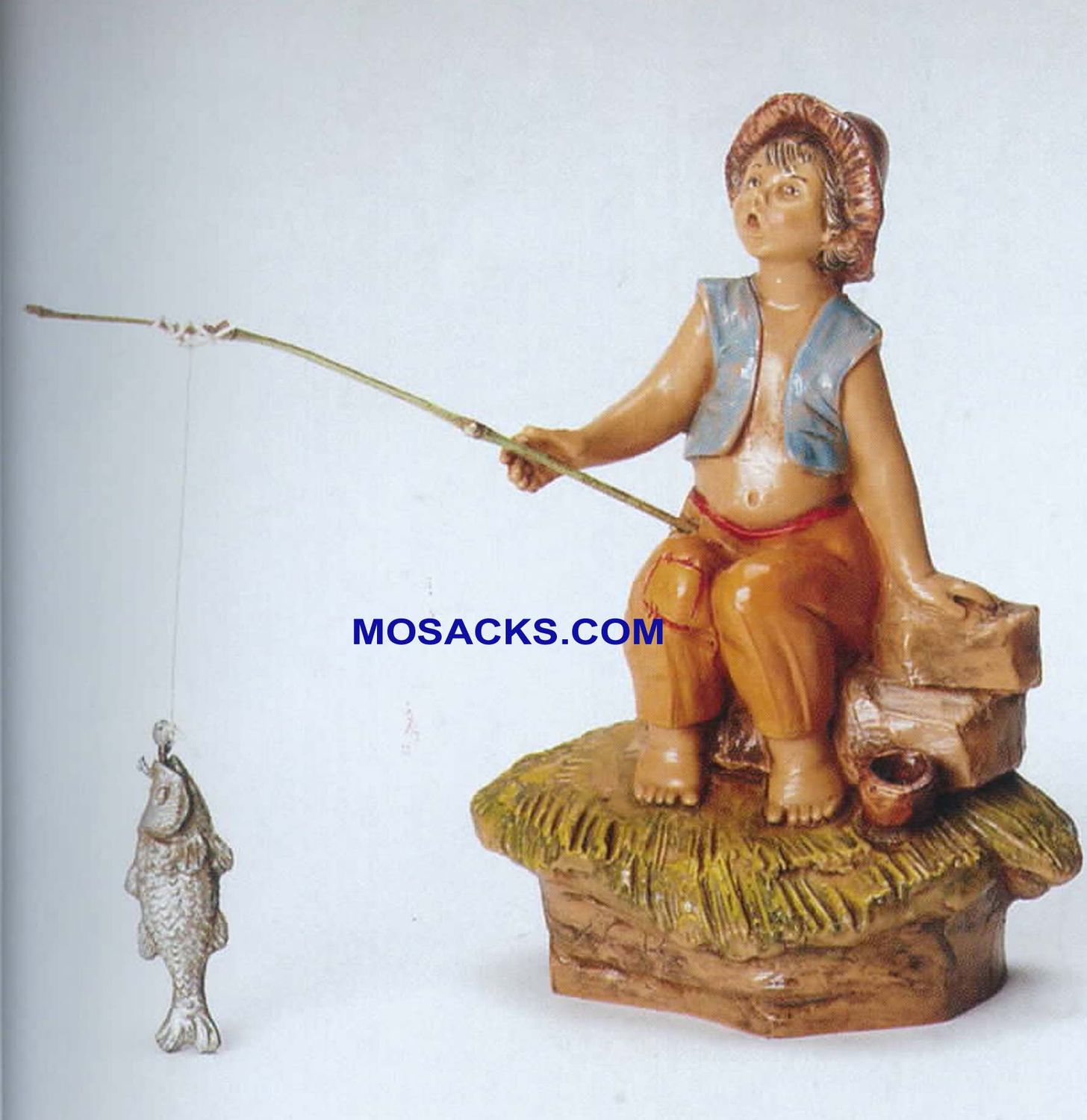 Fontanini 5" Heirloom Nativity Villager Jada Boy Fishing 59800