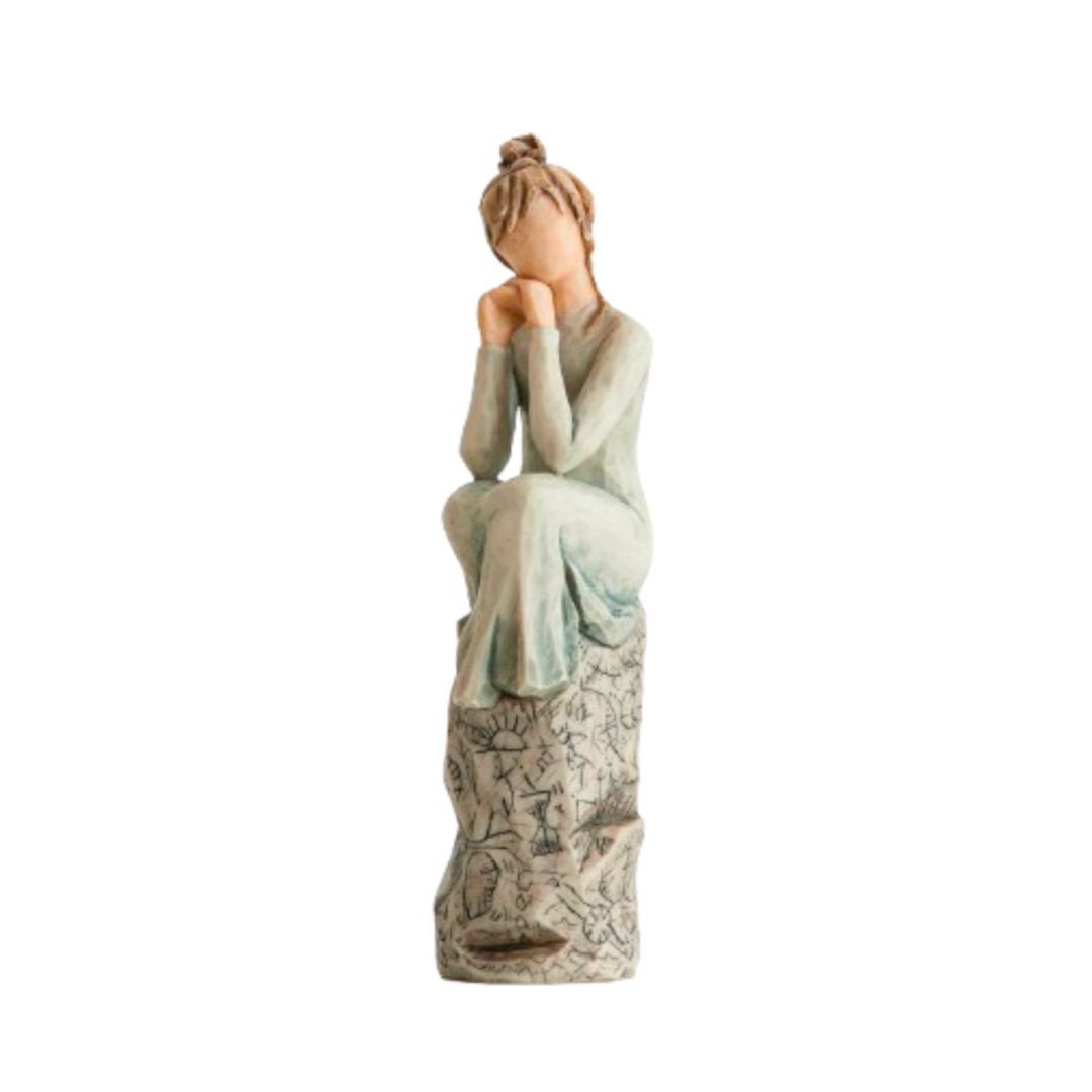 Willow Tree Figurine Patience by Susan Lordi 7" h 27537 with sentiment: Love is patient, love is ki
