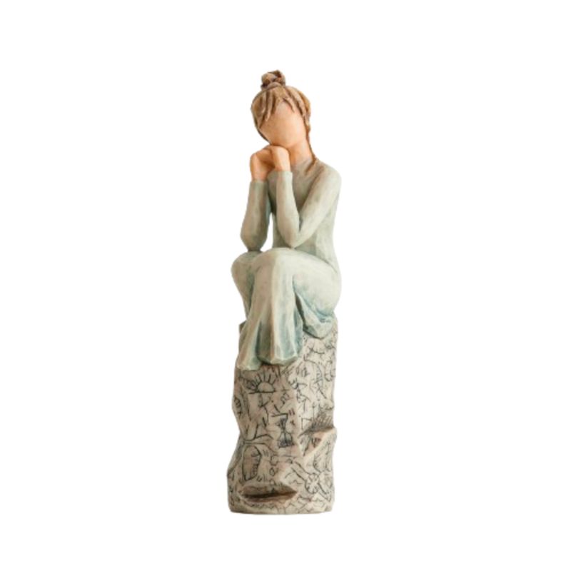 Willow Tree Figurine Patience by Susan Lordi 7" h 27537 with sentiment: Love is patient, love is ki