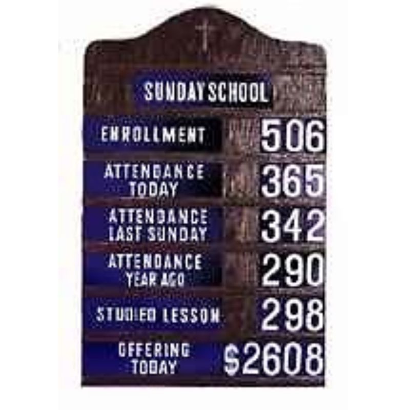 Register Board Dark Oak Stand TO7070