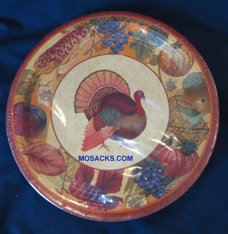 Thanksgiving Paper Plates 10 1/2" in diam. 599849