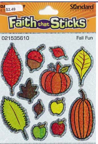 Faith That Sticks Fall Fun -021535610 Faith That Sticks Fall Fun -021535610 includes 6 sticker sheets