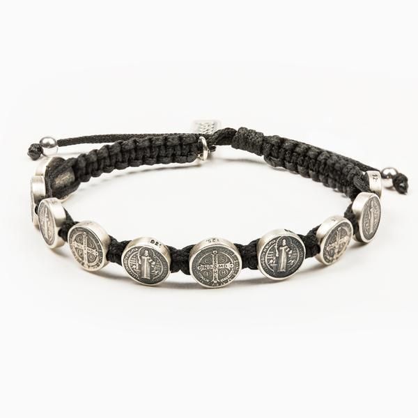 My Saint My Hero Benedictine Blessing Bracelet Sterling Silver-10000BK