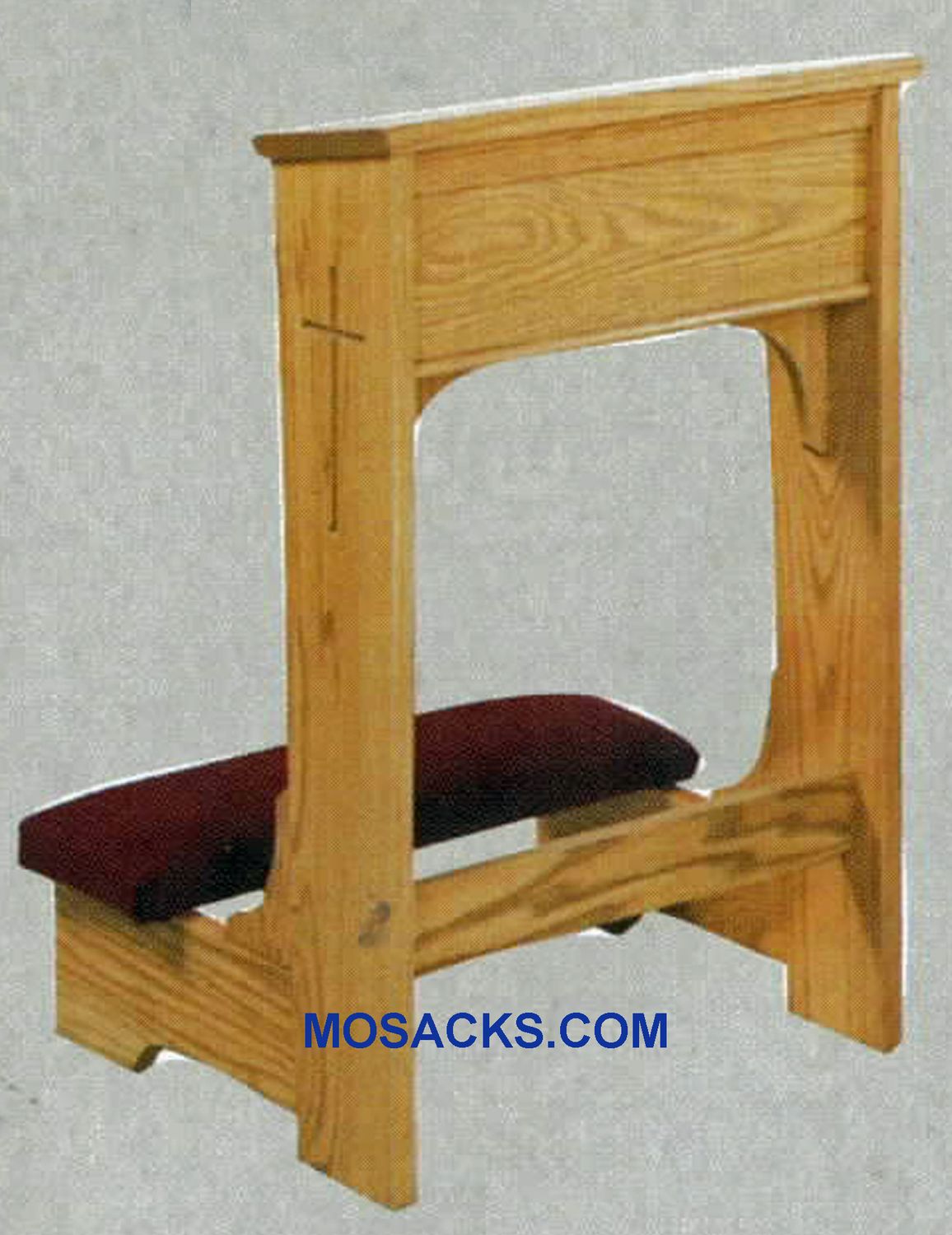 W Brand Prie Dieu Kneeler w/shelf 22" w x 21" d 32" H  40-57 Church Kneeler