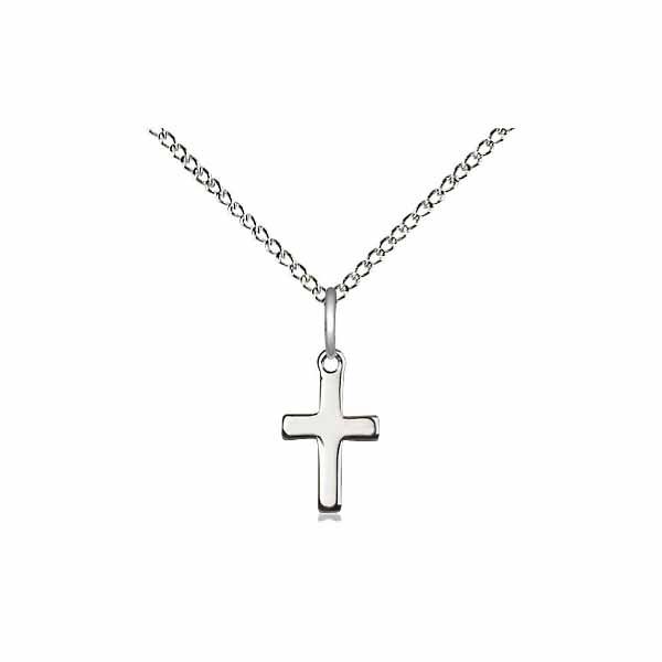 Infant Cross Necklace 1/2" 1006/13SS
