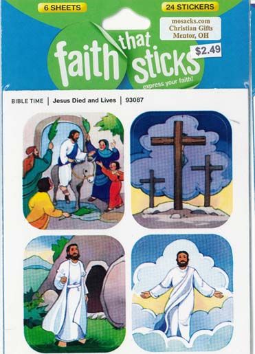 Christian Stickers & Catholic Stickers Faith That Sticks Jesus Died And Lives 87-93087 includes 6 J…
