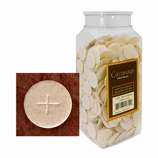 Cavanagh Altar Bread 1-3/8" Whole Wheat 750 Count in Plastic Container