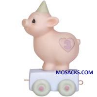 Precious Moments Birthday Train, Heaven Bless Your Special Day, Age 3 3.25" 142023