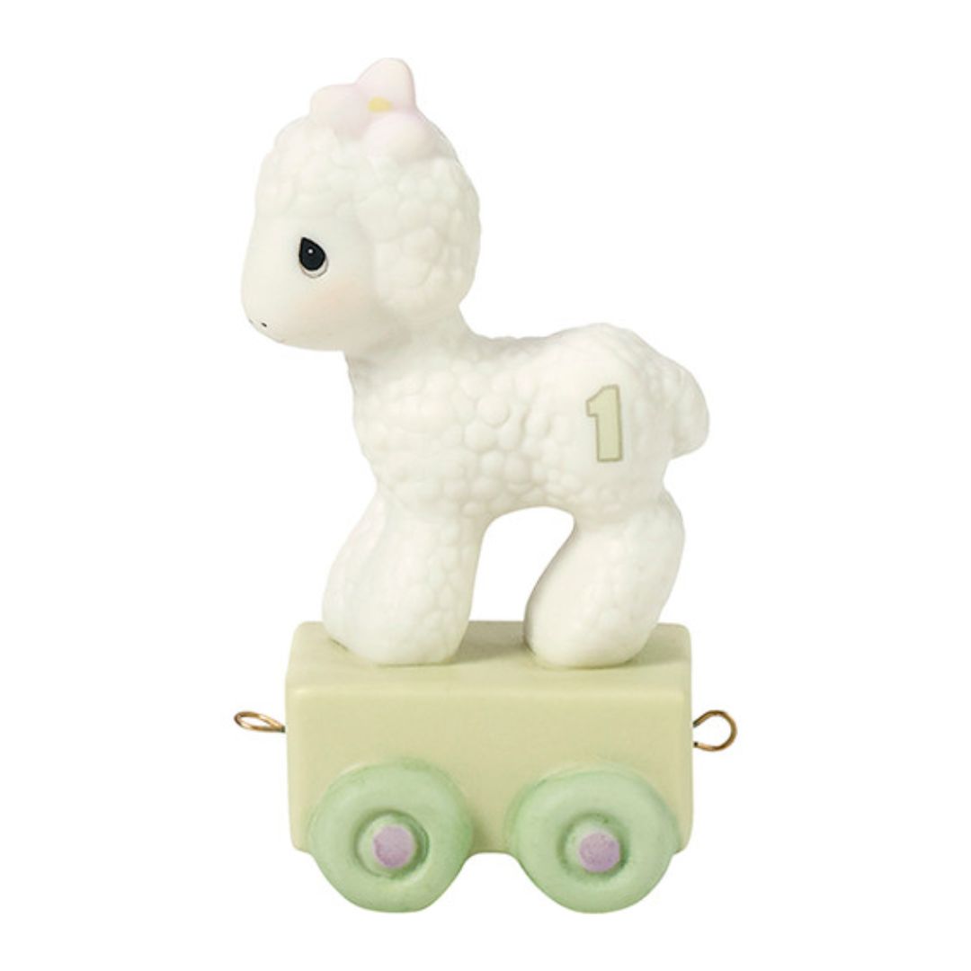 Precious Moments Birthday Train, Happy Birthday Little Lamb, Age 1 3" 142021