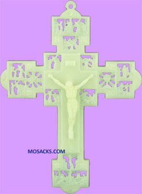 Luminous 9" Stations of the Cross Plastic Crucifix 185-1718AL