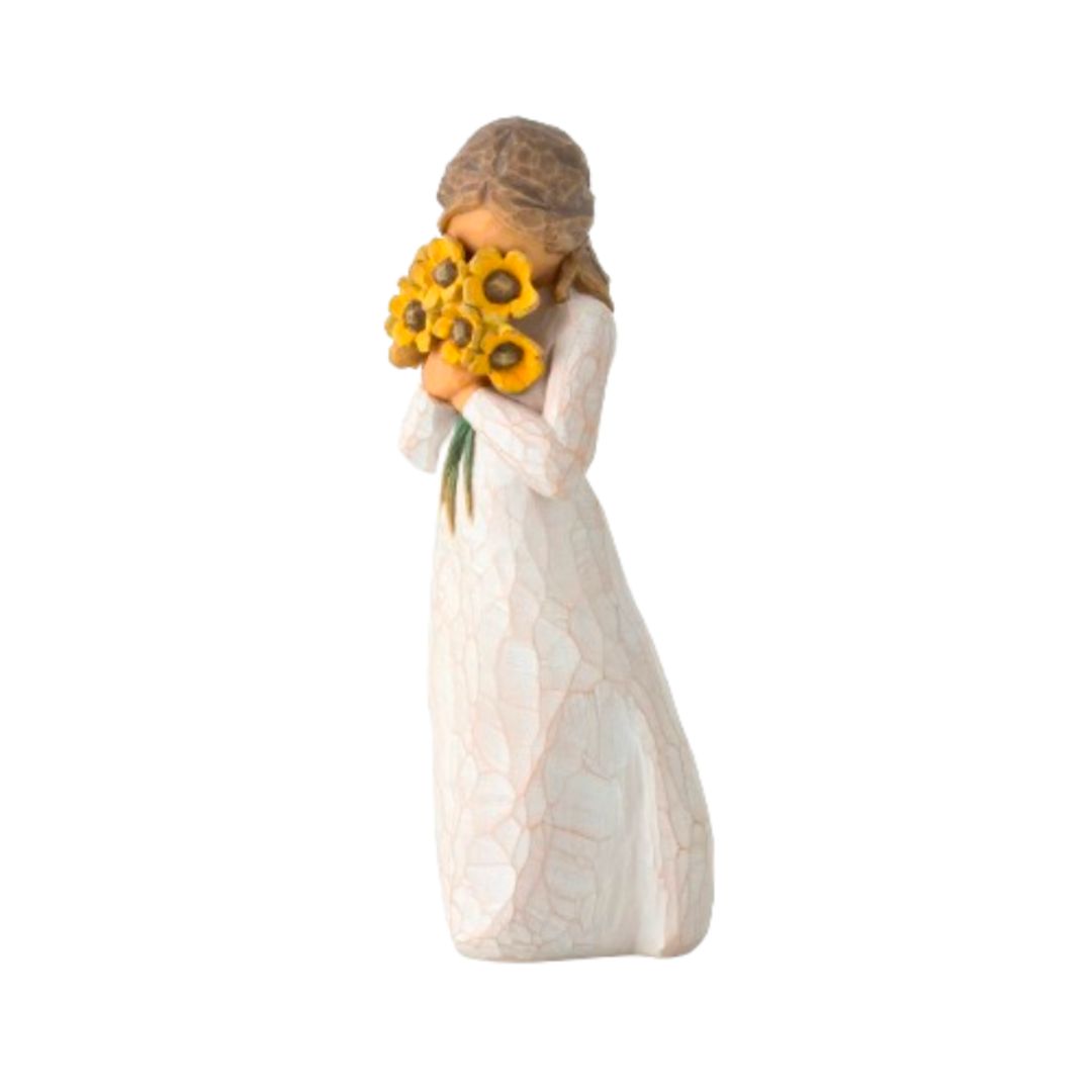 Willow Tree Figurine Warm Embrace by Susan Lordi 5.5" h 27250 with Sentiment: Surrounded by the war
