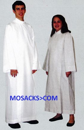 Beau Veste Front Wrap Cassock Poly Linen Server's Alb 10-557