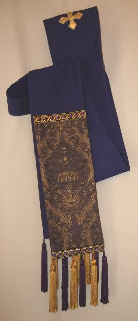Indigo Deacon Stole