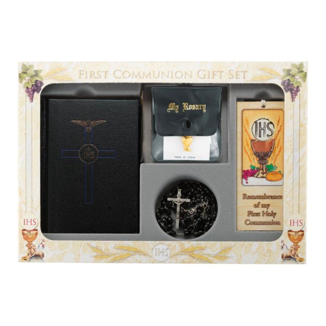Communion 6 Piece Blessed Trinity Gift Set (Boy) Communion 6 Pc Blessed Trinity Gift Set Boy 12-5211