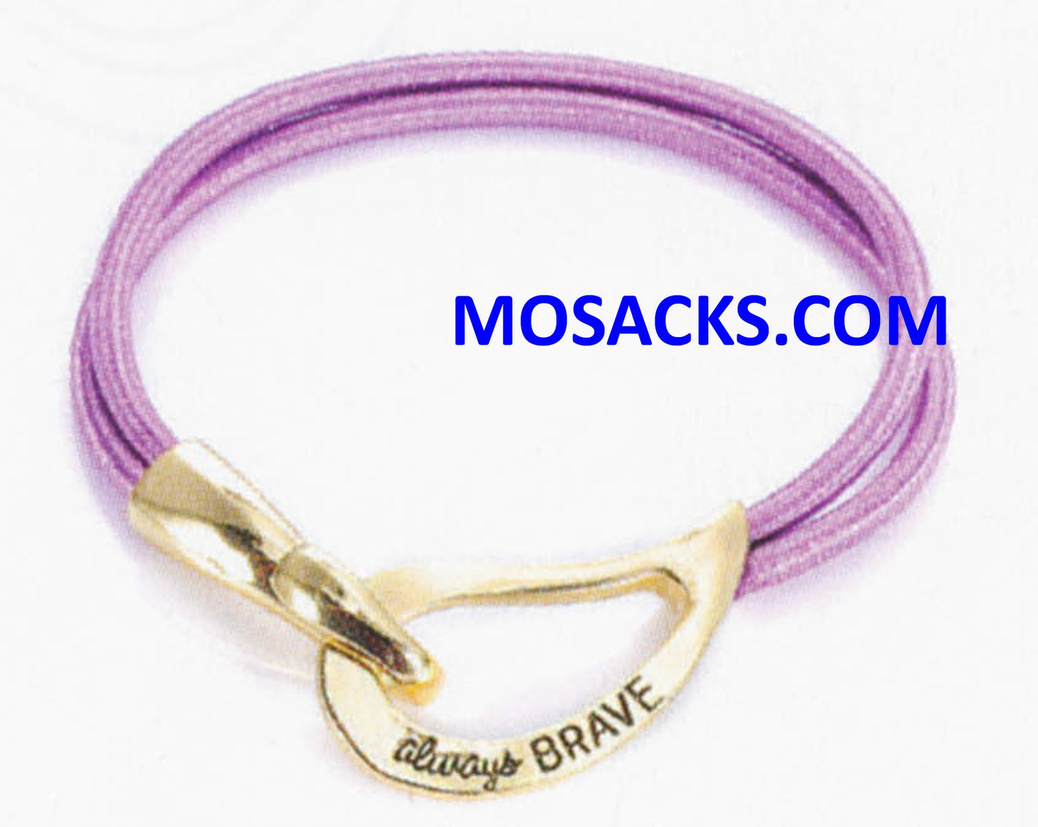 Always Brave Cancer Awareness Bracelet Gold Light Purple 452-222249 Always Brave Cancer Awareness Bracelet Gold Light Purple 452-222249