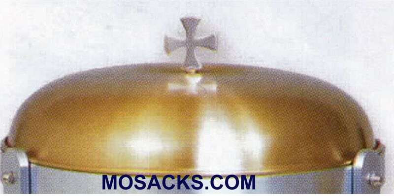 14" Baptismal Font Cover K314 available in Satin Bronze or Polished Brass