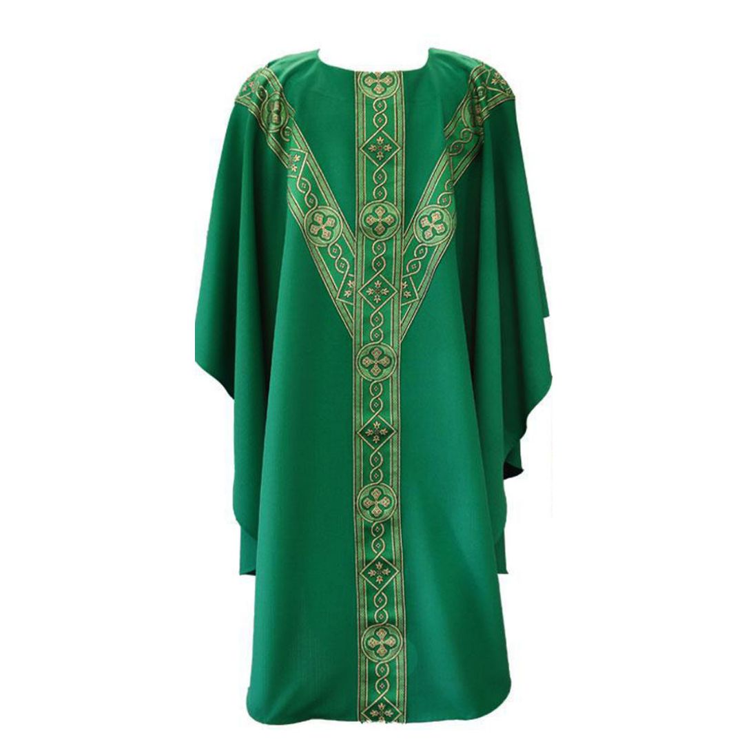 Beau Veste Gree Chasuble With Italian Banding-2144GR