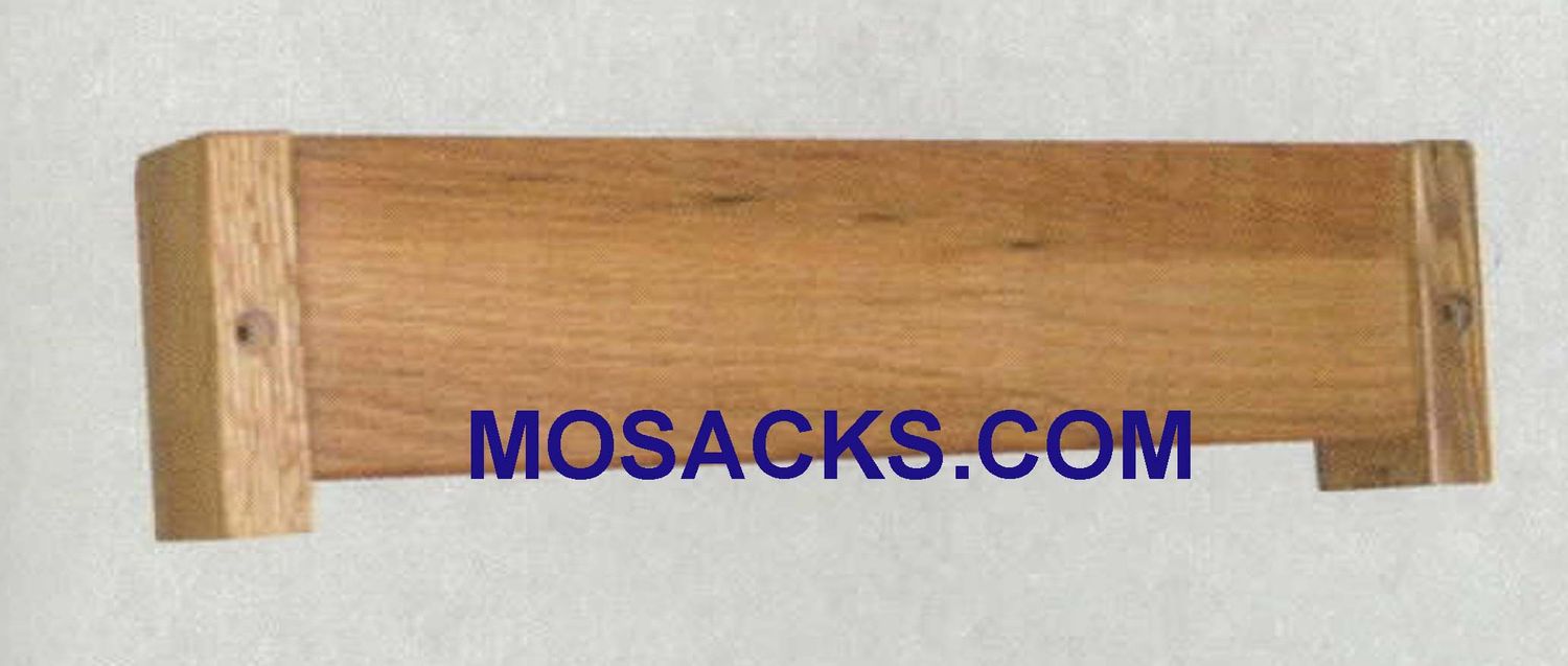 Wood Hymn Book Rack Pew Accessory 20"w x 4-1/2" h 40-4227 Woerner Church Furniture at Mosack's