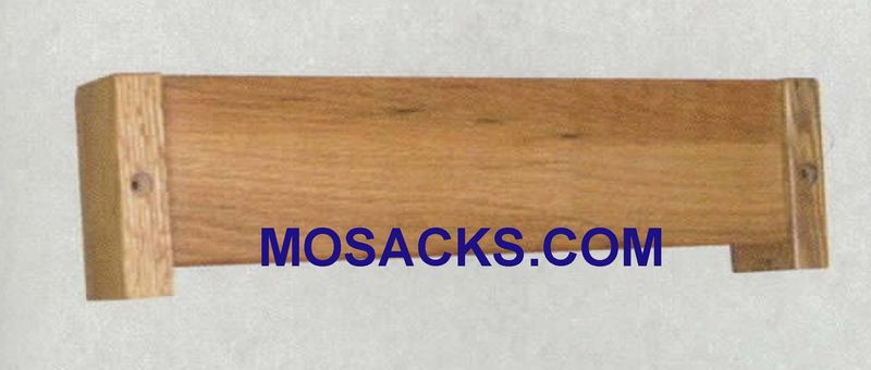 Wood Hymn Book Rack Pew Accessory 20"w x 4-1/2" h 40-4227 Woerner Church Furniture at Mosack's