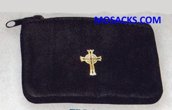 K Brand Zipper Rosary Case K3007 K Brand Zipper Rosary Case or Pyx Case/Burse -K3007