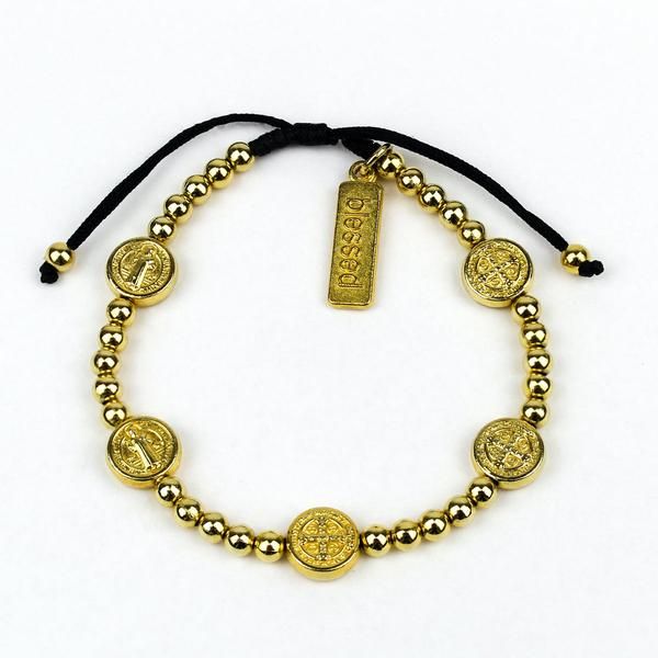 My Saint My Hero Birthday Blessing Bracelet-26048GD