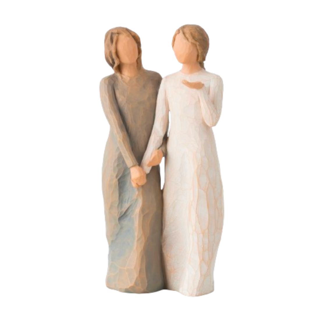Willow Tree Figurine My sister my friend Walk with me And along the way we'll share everything 8.5"