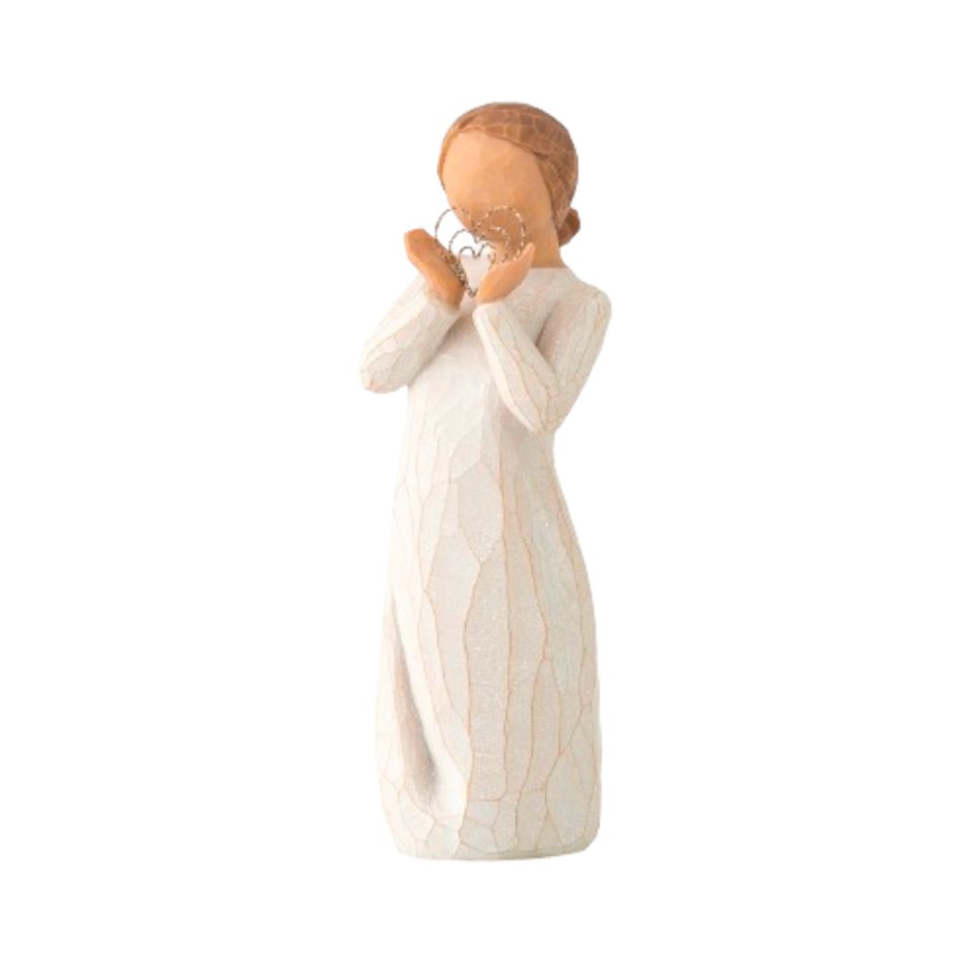 Willow Tree Lots of Love  by Susan Lordi 5.5" h 27440 Sentiment: Ever close to my heart