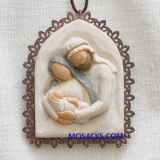 Willow Tree¬Æ Holy Family Metal edged Ornament 26241