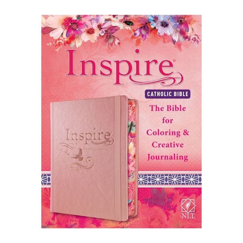 Inspire Catholic Bible: The Bible For Coloring & Creative Journaling (Pink Hardcover) - 97814964365…