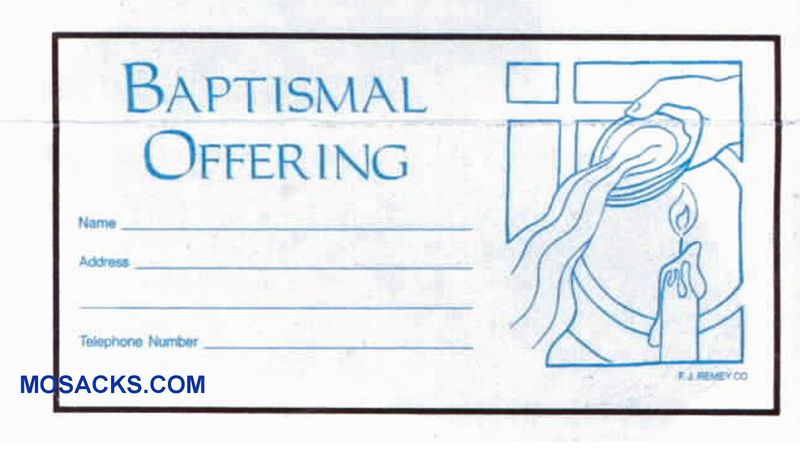 Baptismal Offering Envelope 6-1/4 x 3-1/8 #304-339
