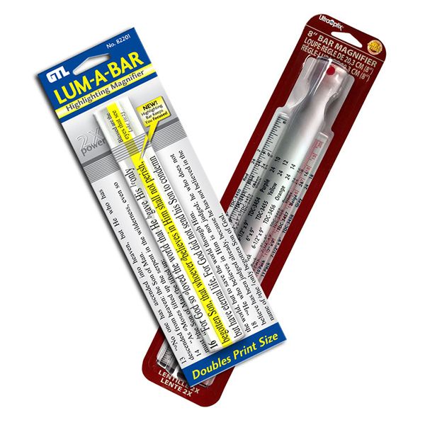 GTL 2X Lum-A-Bar Highlighting Magnifier